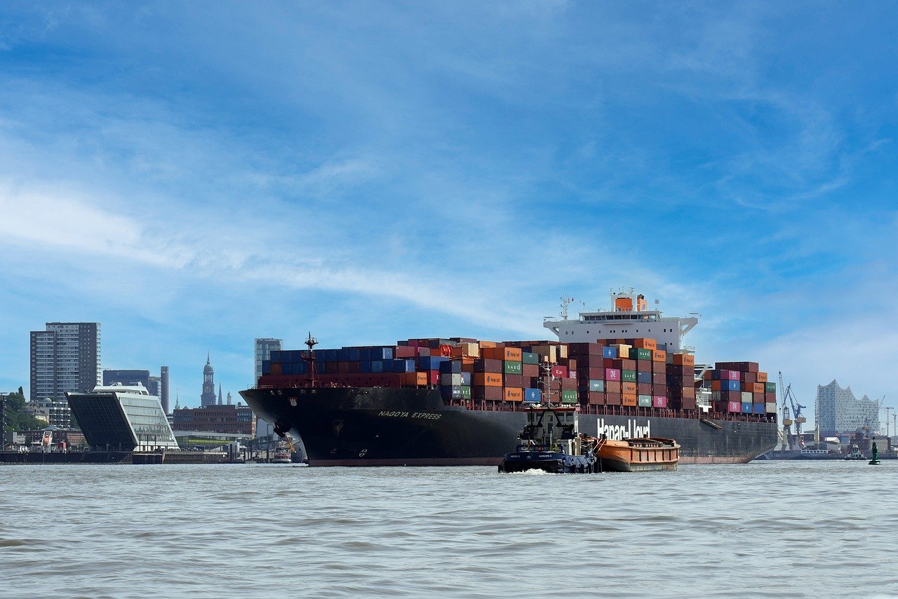 port, hamburg, ship
